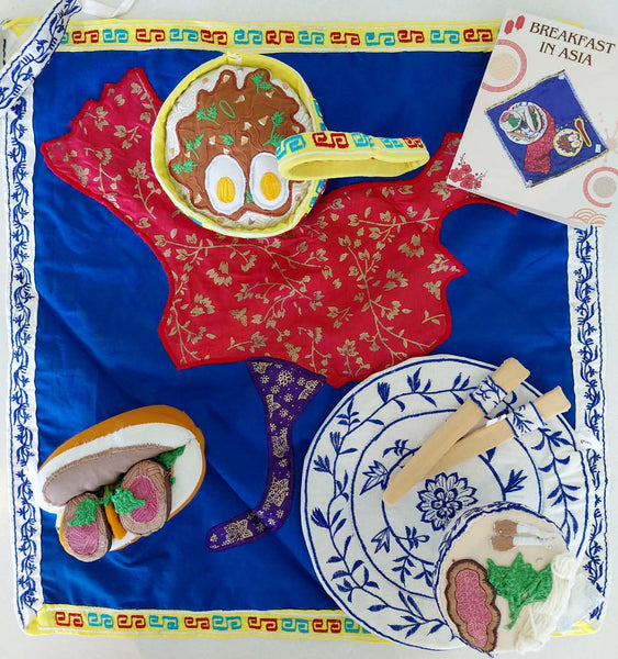 Multicultural Breakfast Food Set - Asia