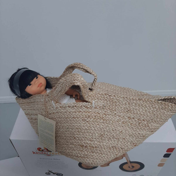Jute Woven Basket with Handles