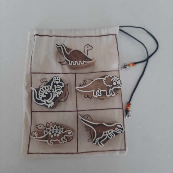 Stamps Traditional Block Print - Dinosaurs