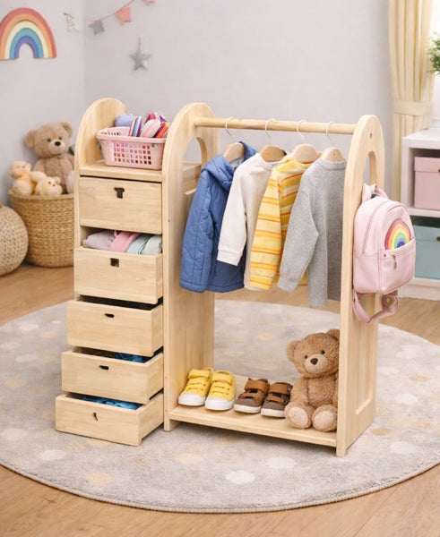Childrens Wardrobe with Drawers