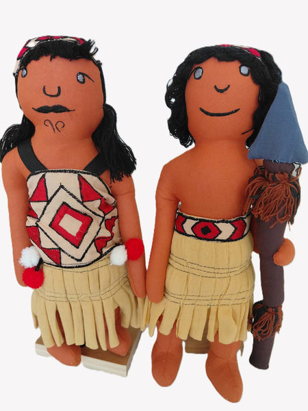 Haka Dolls in Traditional Celebration Costume