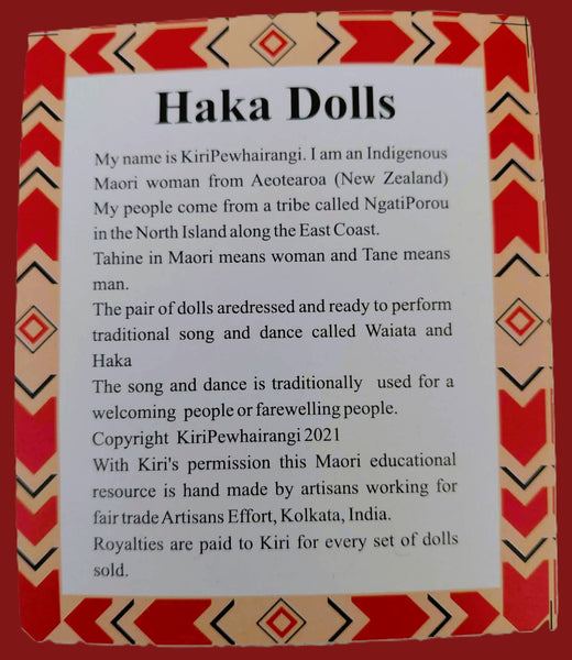 Haka Dolls in Traditional Celebration Costume