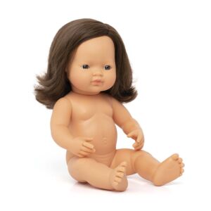 Doll - Anatomically Correct Baby, Caucasian Girl, Brunette
