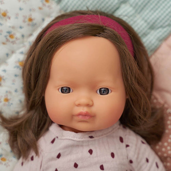 Doll - Anatomically Correct Baby, Caucasian Girl, Brunette