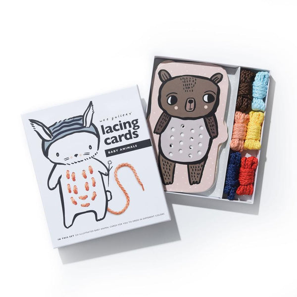 Wee Gallery - Baby Animal Lacing Cards