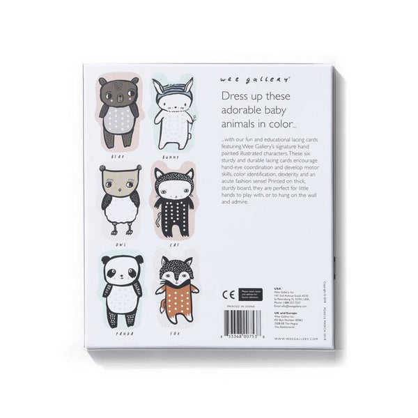 Wee Gallery - Baby Animal Lacing Cards