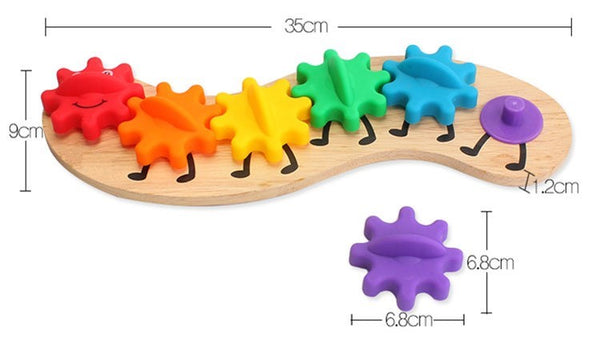 Wooden Gear Caterpillar