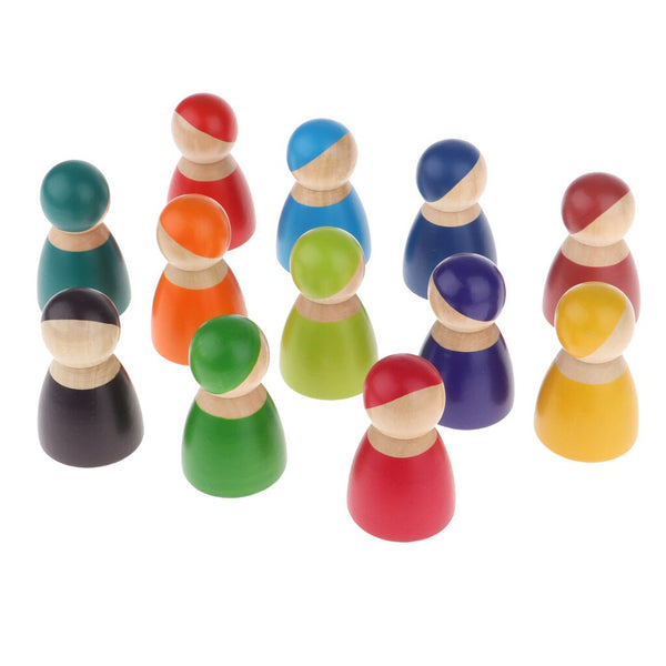 Doll Peg People Multi Coloured